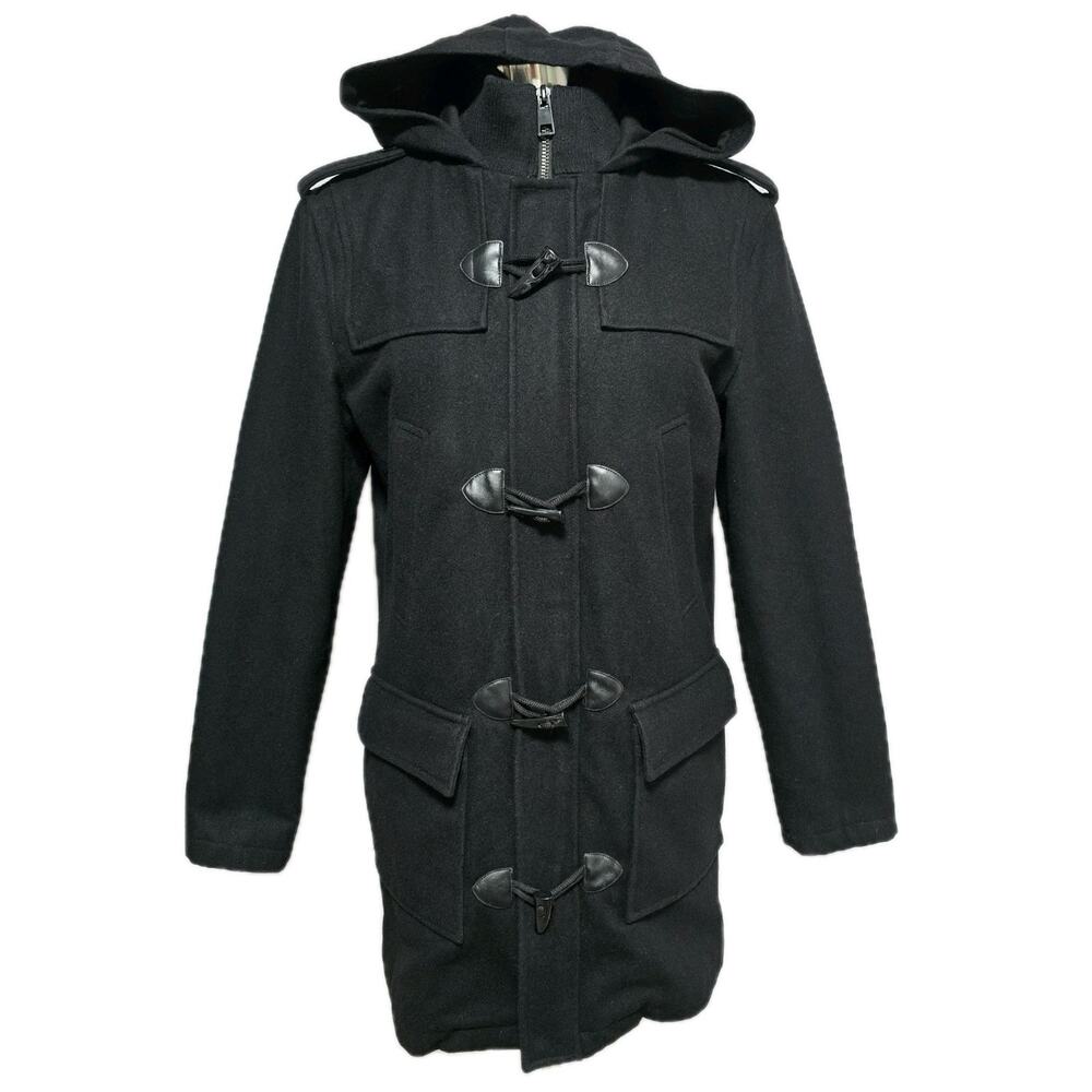 Black Rivet G-III Black Wool Blend Women's Classic‎ Peacoat Jacket Size Small